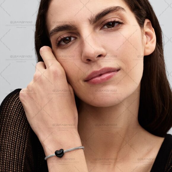 Pandora Black Heart Charm - Picture 5 of 5